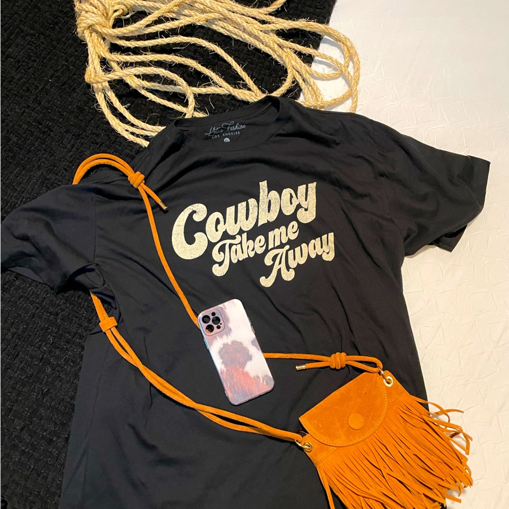 Cowboy Take Me Away graphic tee
